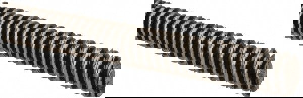 Threaded Rod: 3/8-12, 3' Long, Low Carbon Steel, Grade C1018